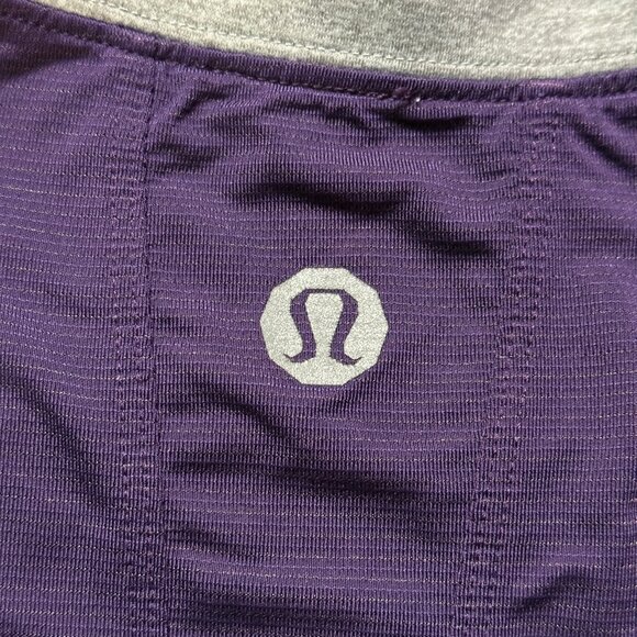 Lululemon Men's Athletic Performance Shirt - Purple/Grey - Picture 3 of 6
